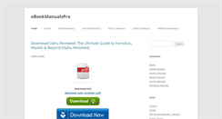 Desktop Screenshot of ebookmanualspro.info